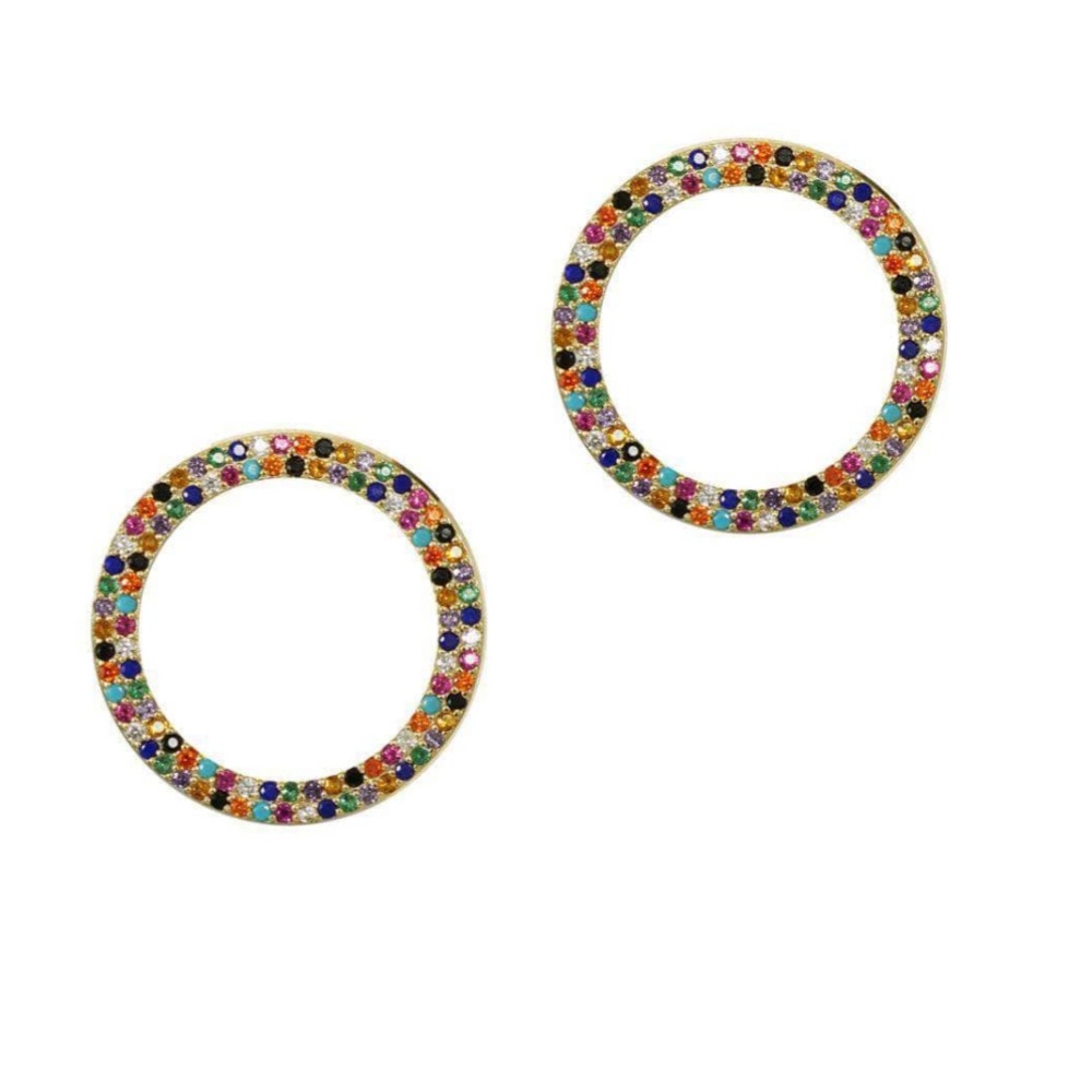 Jaimie Nicole Open Face Hoop Earrings